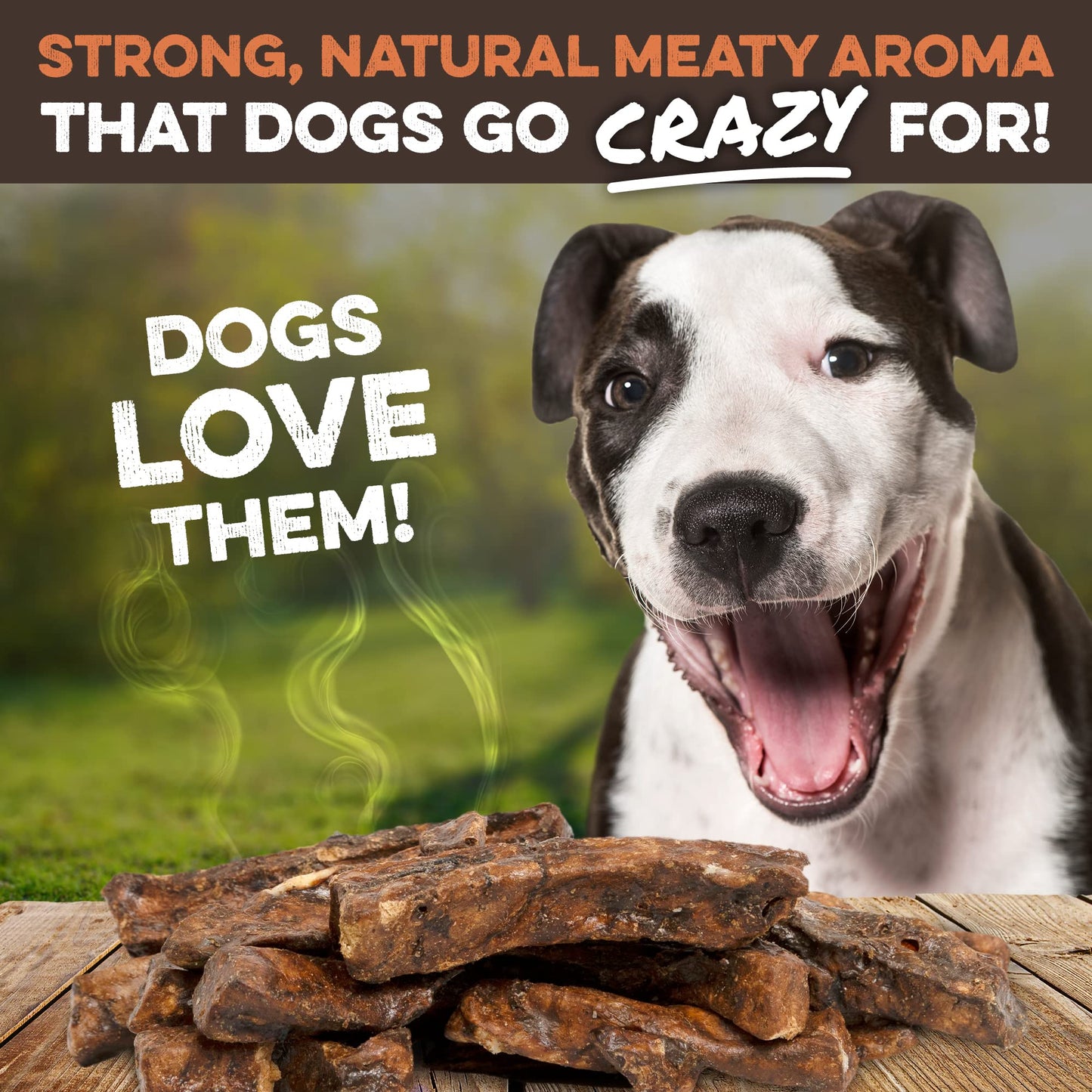 BRUTUS & BARNABY Beef Meat Sticks for Dogs - Thick & Hearty Beef Liver & Lung Dog Treat Made in USA - Protein Packed, Crunchy, Healthy Dog Treats - Grain Free, Rawhide Free, No Additives