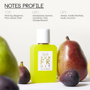 Ellis Brooklyn SUN FRUIT Body Oil - Scented Body Oils for Women, Bergamot and Amber Fragrance Body Oil, Vanilla Perfume Musk Oil, 3.2 Fl Oz