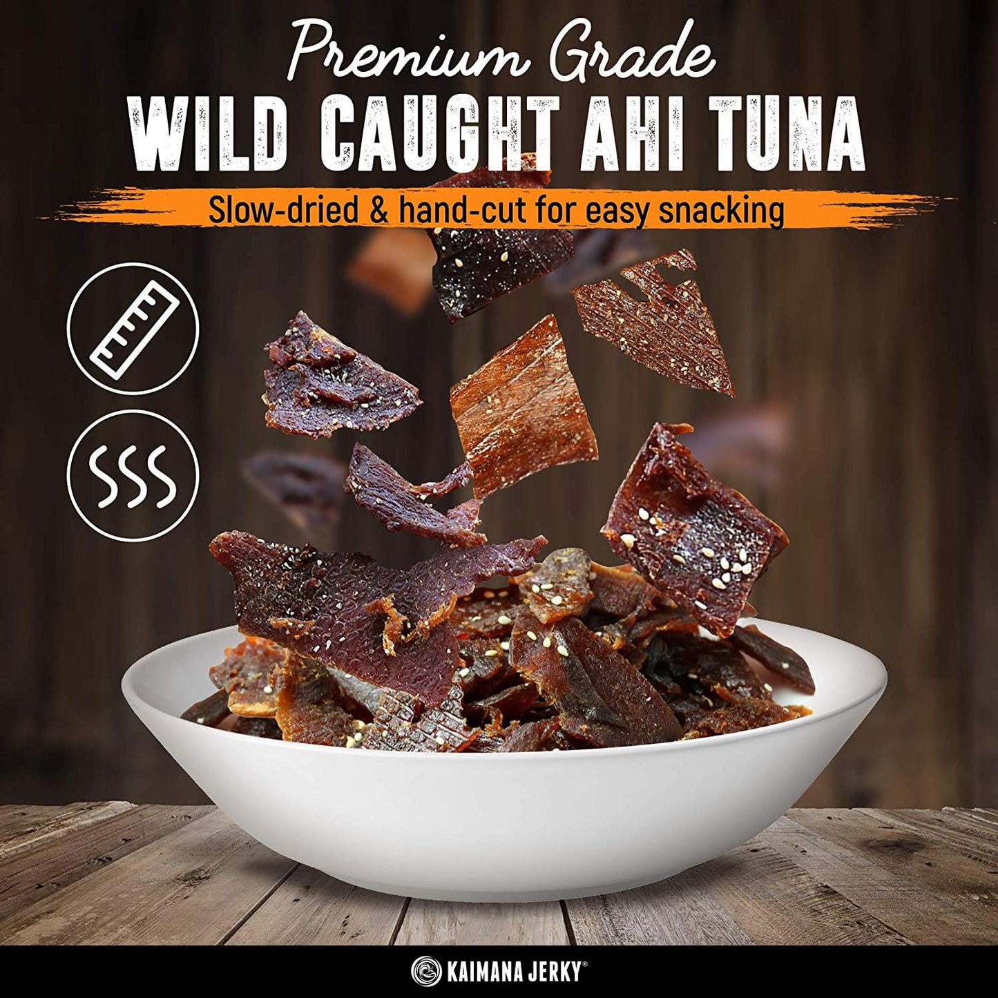 Wahoo Ono Fish Jerky Variety Sampler- Smokin' Hickory O.G, Island Citrus & Spicy Chili - Organic, Gourmet Smoked Fish Strips, Rich in Omega-3 & Protein, Low-Calorie, Low Sodium & Sugar- 9 Pack (0.5oz)