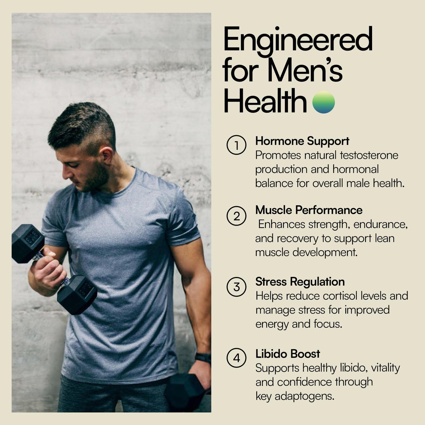 Heylo Man UP Men’s Vitality Supplement with Ashwagandha, Shilajit, Zinc, Tongkat Ali, DIM, Quercetin & BioPerine – Supports Energy, Hormone Balance & Stress – 60 Capsules