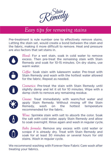 FOREVER NEW Stain Remedy Spray - Fabric Stain Remover - 7 Fl Oz
