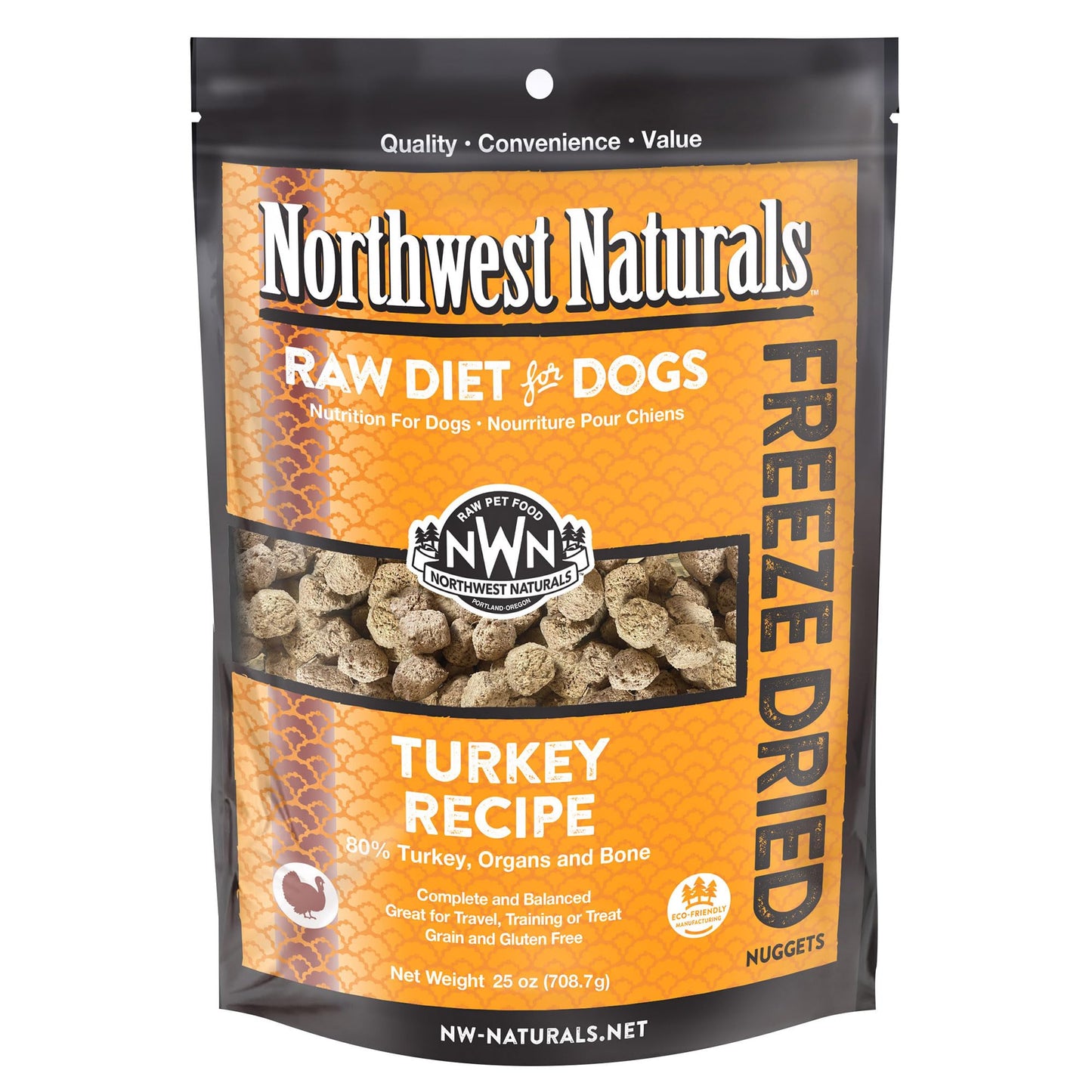 Northwest Naturals Freeze - Grain Free Dog Food - Bite-Sized Nuggets - Healthy - Limited Ingredients, Human Grade Dog Food - All Natural - Made in The USA