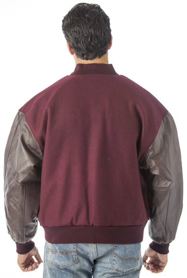 REED Men's Premium Varsity Leather/wool Jacket Made in USA