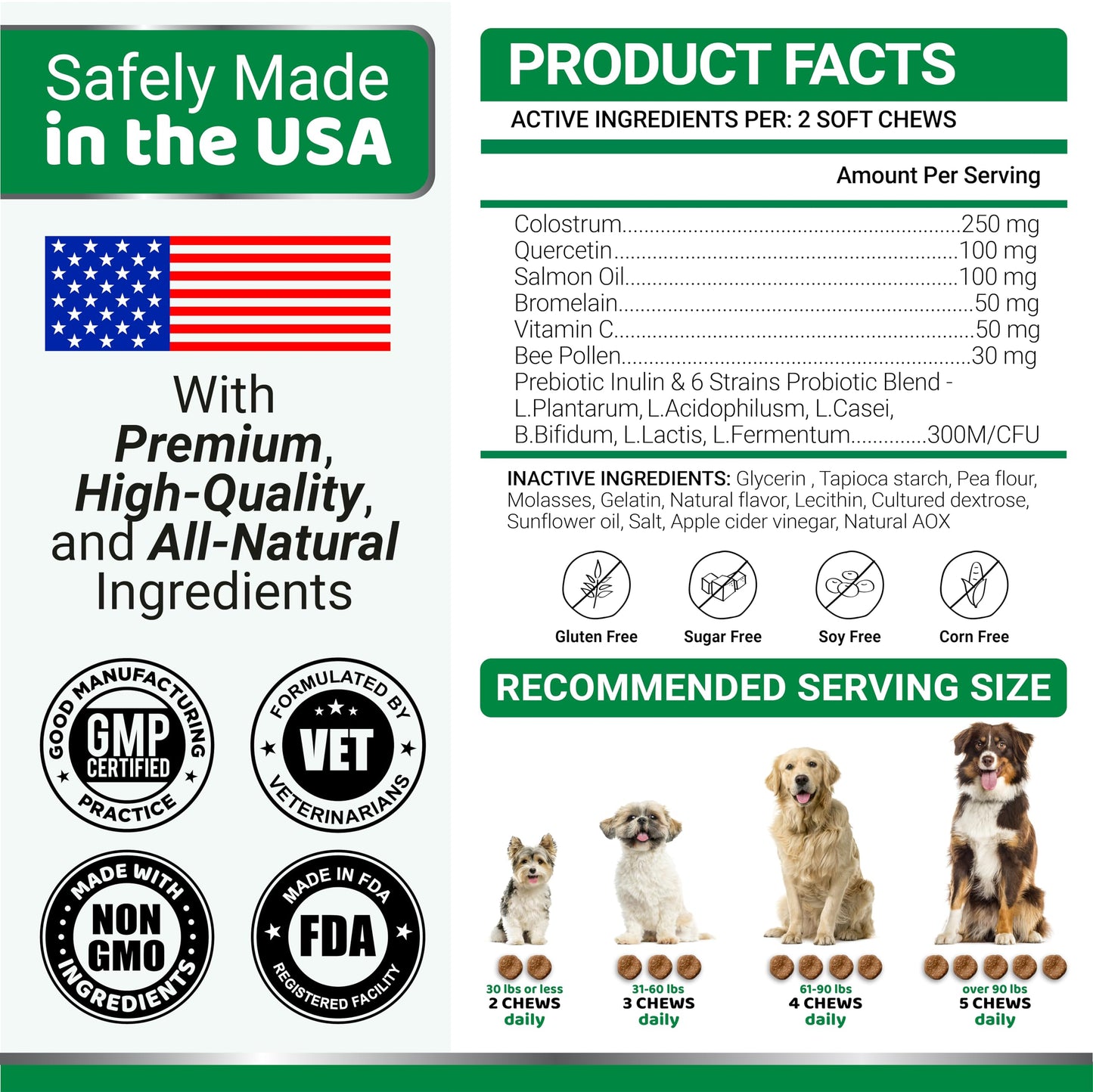 Dog Allergy Relief Chews - Dog Itching Skin Relief Treatment Pills - 170 Treats - Anti-Itch Chewables - Itchy and Paw Licking - Hot Spots - Omega 3 Fish Oil - Dry Skin & Coat Supplement