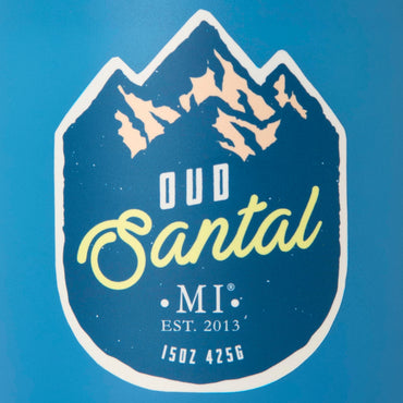 Manly Indulgence Oud Santal Scented Candles for Men, 2 Wick, 15 oz Premium Soy Blend Wax, 60H Burn, Candles for Home Scented – Made in The USA