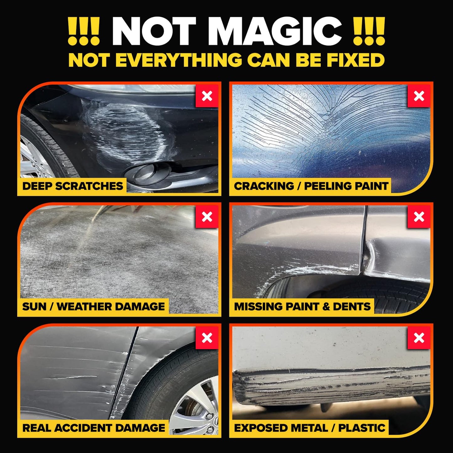Carfidant Scratch and Swirl Remover - Car Scratch Remover for Paint Scratches - Rubbing Compound for Cars