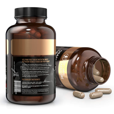 Optimal Carnivore Beef Organ Supplement, Grass Fed Beef Organs for Men & Women, 9 Organ Complex - Liver, Brain, Thymus, Lung, Gallbladder