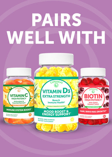 Lunakai USA Made Prenatal Vitamins for Women with Iron & Folic Acid - Delicious Prenatal Gummies, Non-GMO, Gelatin-Free, 60ct