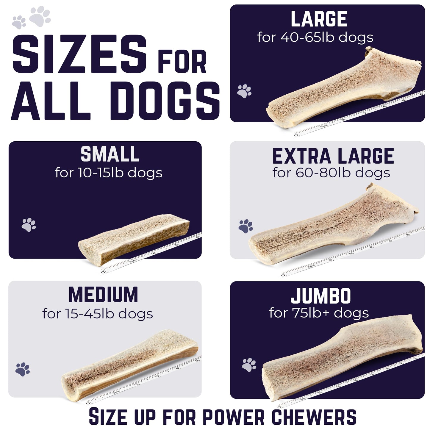 Devil Dog Pet Co. Split Elk Antlers for Dogs, Large 6"+, 1 Pack, Grade A Long Lasting Chew for Aggressive Chewers, Premium USA Naturally Shed Antler – Healthy, No Odor, Durable Dog Chew