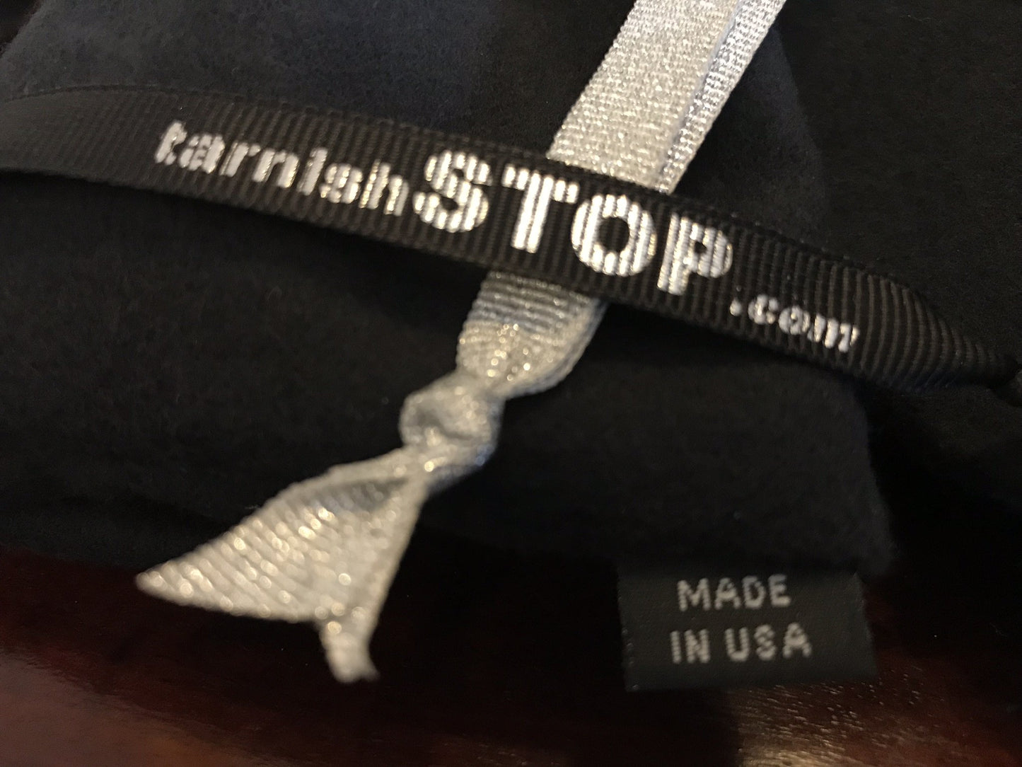 tarnishSTOP Anti Tarnish Bag for Silver Storage - USA Made Luxury & Quality, Small 13"x10" - in Tuxedo Black