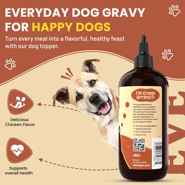 Altira Everyday Dog Gravy Bacon – Premium Wet Dog Food Gravy Toppers for Dry Food – Tasty & Nutritious Dogs Gravy with Essential Vitamins and Supplements – Hip and Joint Supplement