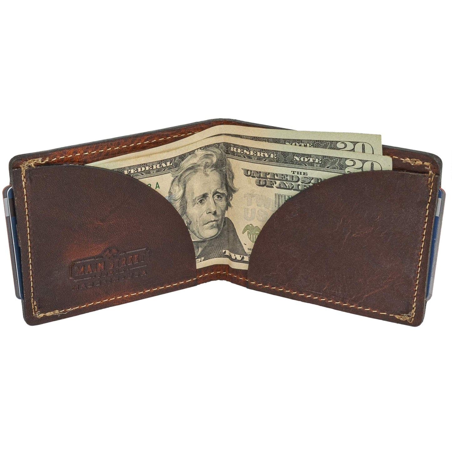 Front Pocket Slim Bifold Wallet for Men | Made in USA | Premium Full Grain Leather Men’s Wallet with Minimalist Design