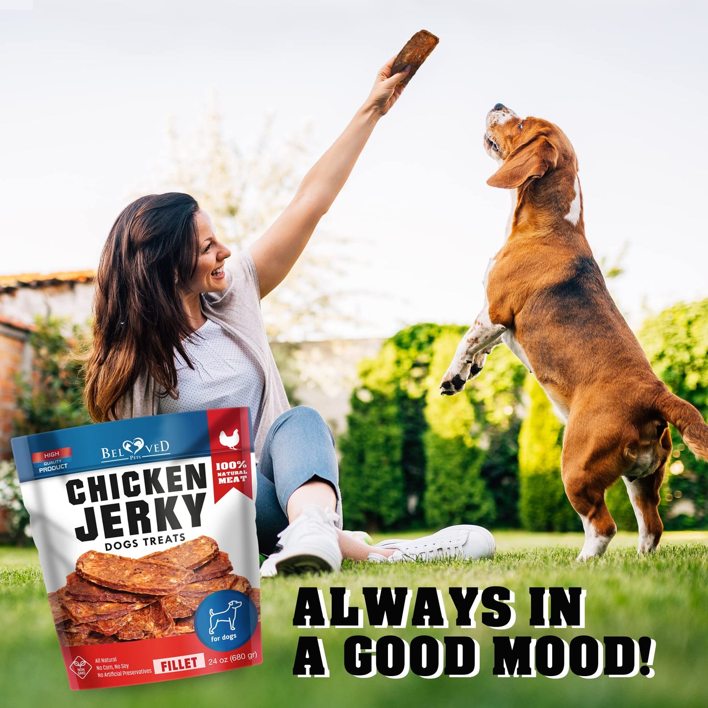 Chicken Jerky Dog Treats 1.5 Lb - Human Grade Pet Snacks & Grain Free Meat - All Natural High Protein Dried Strips - Best Chews for Training Small & Large Dogs - Bulk Soft Pack Made for USA
