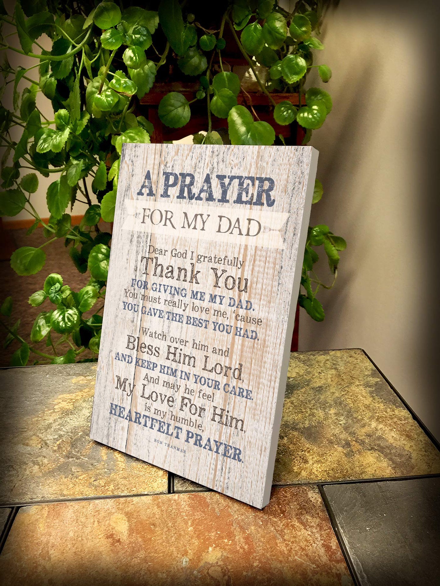 DEXSA Prayer for My Dad Wood Frame Wall Plaque for Father’s Day, Birthday Gift for Dad | Made in USA | Bonus Dad Gift, Father-in-Law Picture Frame | Best Dad Plaque from Son or Daughter