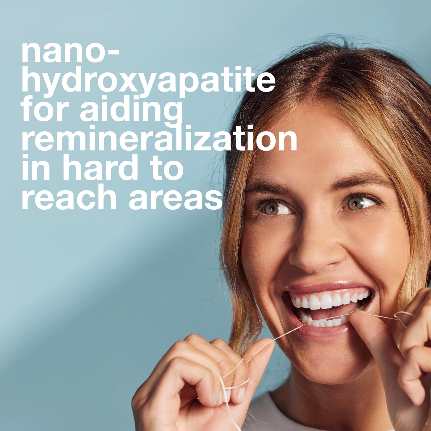 Davids Nano Hydroxi Toothpaste and Floss Bundle, Remineralize Enamel, Sensitive Relief & Teeth Whitening - Antiplaque, Fluoride Free, SLS Free, Peppermint, 4oz, Made in USA