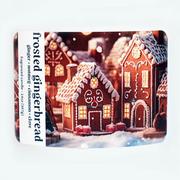 Colonial Candle Frosted Gingerbread Scented Candle, Holiday Scented Candle - Made in The USA