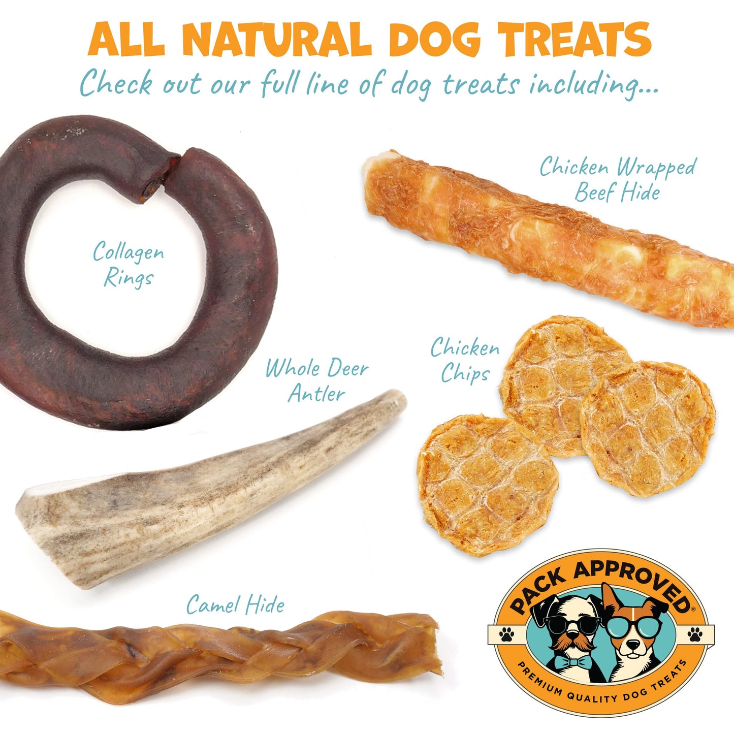 Pack Approved Sweet Potato Dog Treats Made in USA - Single Ingredient Dog Treat - Dehydrated Sweet Potato Fries, Perfect for Dogs of All Breeds and Sizes - 7.5 oz
