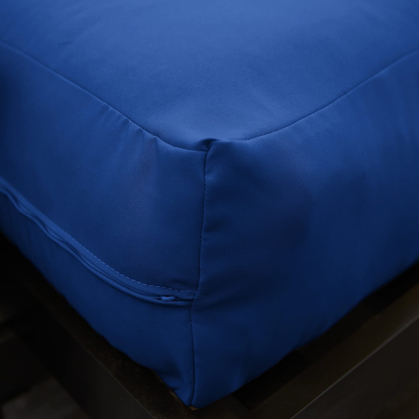 Mozaic Full Size 8-inch Cotton Twill Gel Memory Foam Futon Mattress, Blue