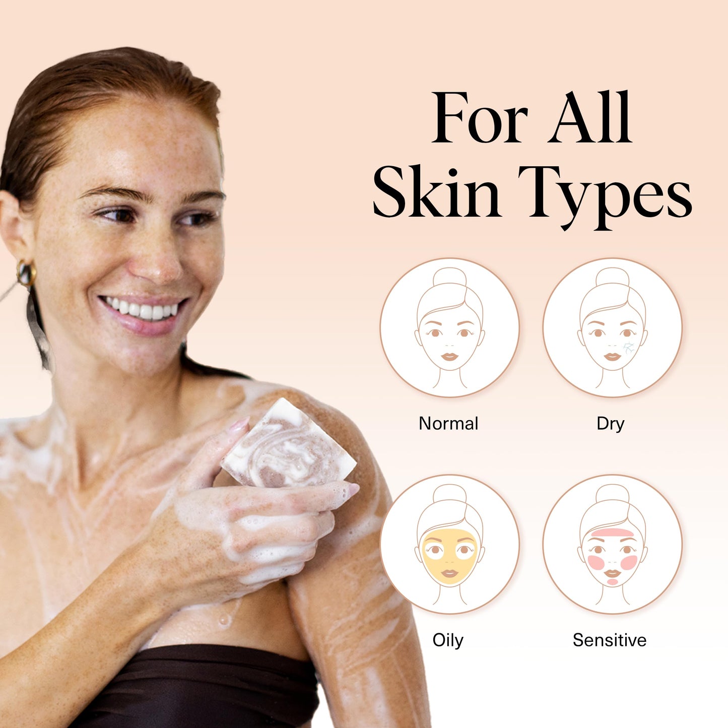 Kitsch Shea Butter Exfoliating Body Wash Bar – Moisturizing Bar Soap & Gentle Soap Bar with Plant-Based Exfoliants – Hydrates, Softens & Soothes Skin –Paraben, Silicone & Sulfate-Free - 4 oz