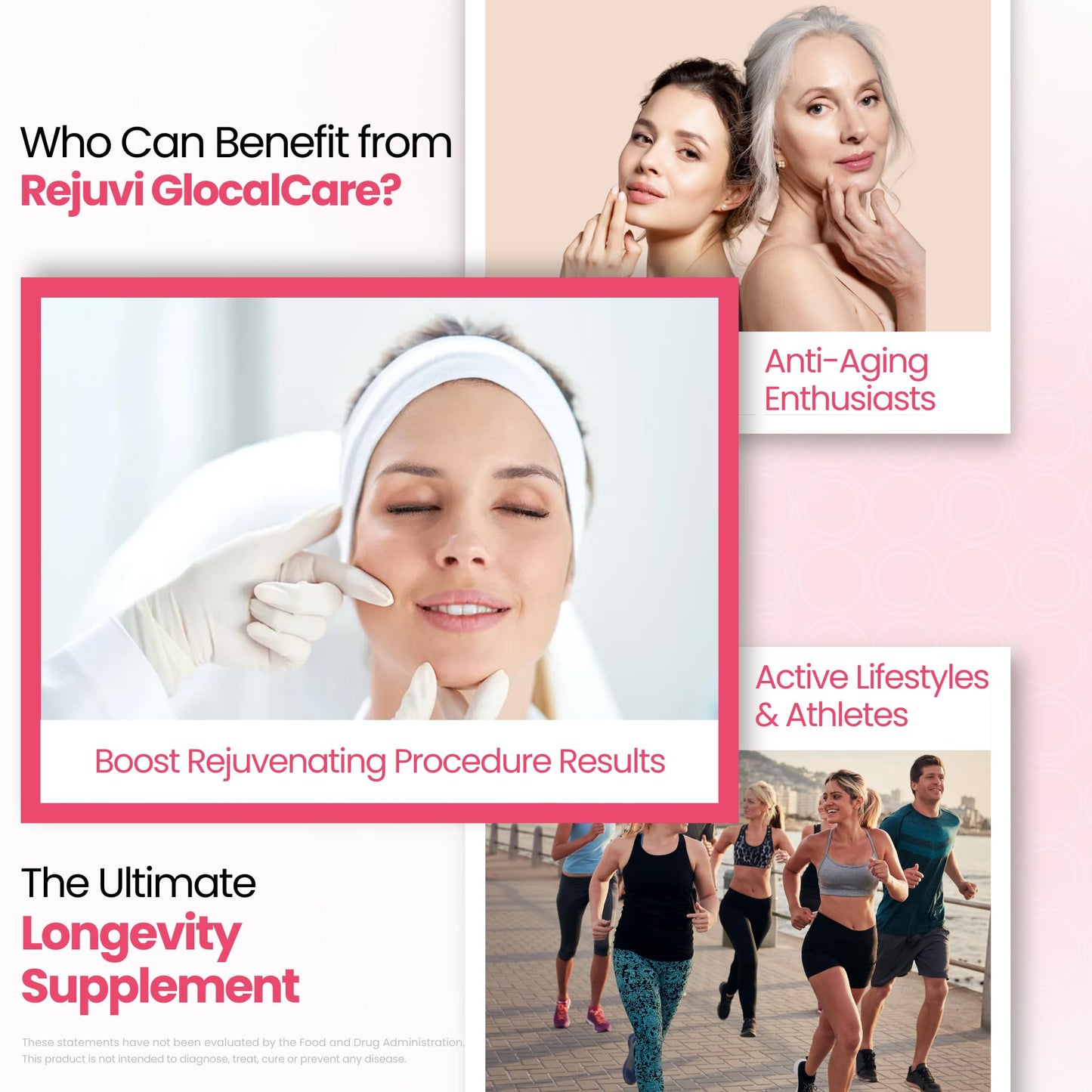 GlocalCare Rejuviglocal Care – Clinically Proven Ovoderm Collagen Booster Longevity Supplement for Skin Elasticity, Hydration & Joint Support with Grape Seed Extract, Biotin Q10 (30 Capsules)