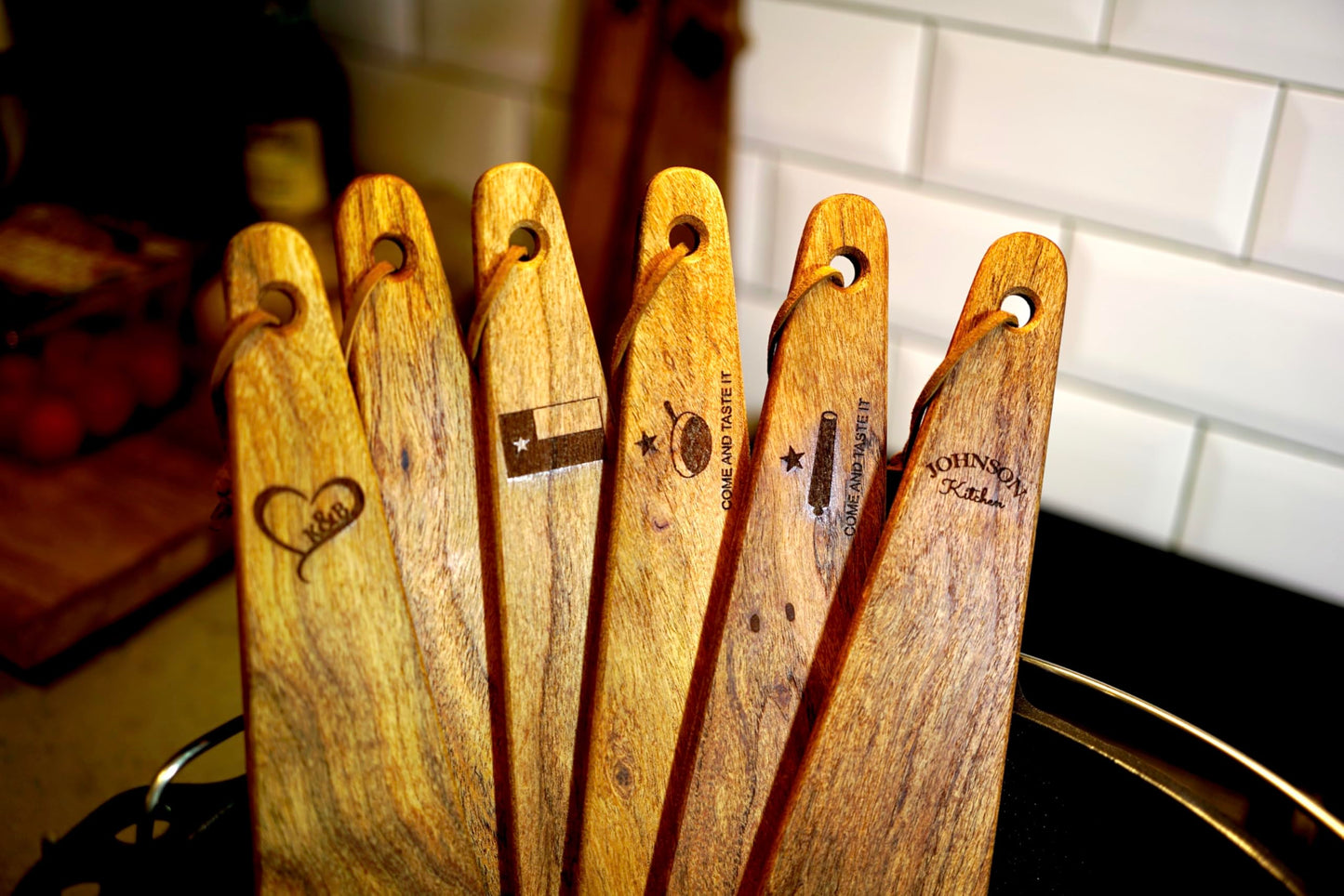 COWBOY SPATULA Mesquite Wood Spatula - Original Handmade in Texas Made in USA For Non stick Frying Pan, Cast Iron Skillet, griddle, baking, stainless steel