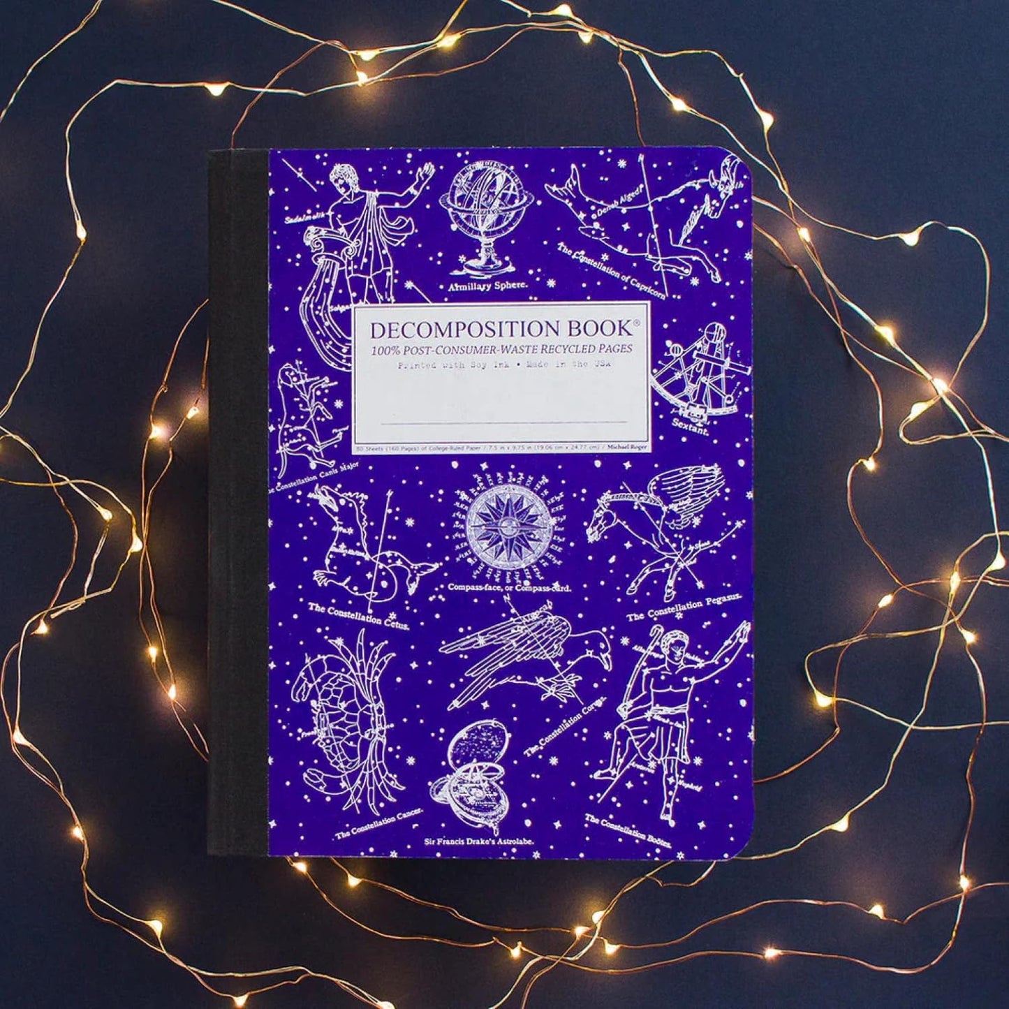 Decomposition Composition Notebook - 9.75 x 7.5 Journal with 160 Lined Pages - Notebooks for School Supplies, Home & Office - 100% Recycled Paper - Made in USA