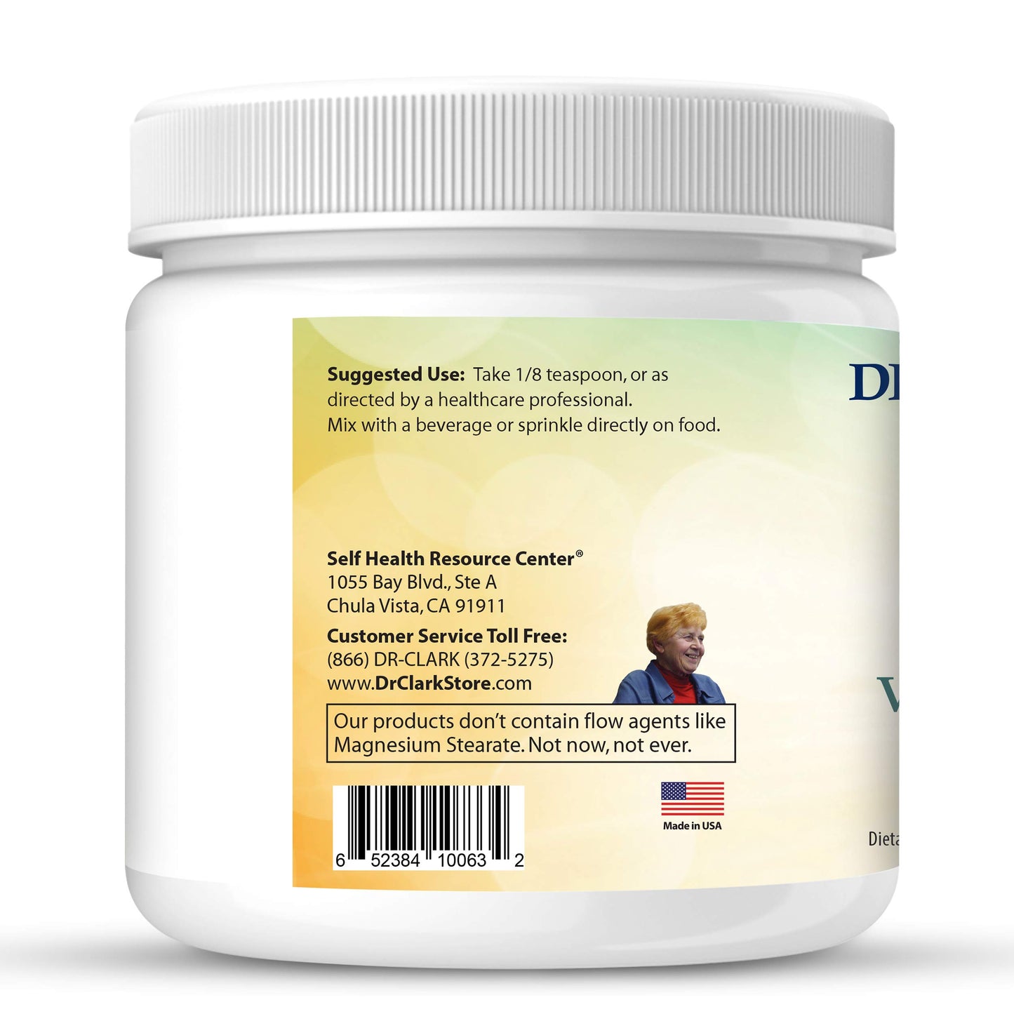 Dr Clark Vitamin C Powder Ascorbic Acid - Immune Support Supplement, Gluten Free, Potent antioxidant, Supports Brain Function, Promotes Tissue Formation and Repair, 454gm | 16oz