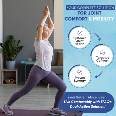 Joint & Muscle 90 Softgels | Joint Supplements for Men & Women | Supports Joint Health, Mobility & Muscle Recovery | Back, Knee & Shoulder Relief, EFAC Softgels | Doctor Formulated | Made in USA