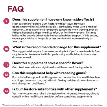 Strong Jaw Gum Restore - Gum Care + Teeth Vitamins - Gum Health & Oral Health - Supports Receding Gums & Gum Care - Dental Vitamins for Adults – 180 Capsules, Non-GMO Gum Health Supplements