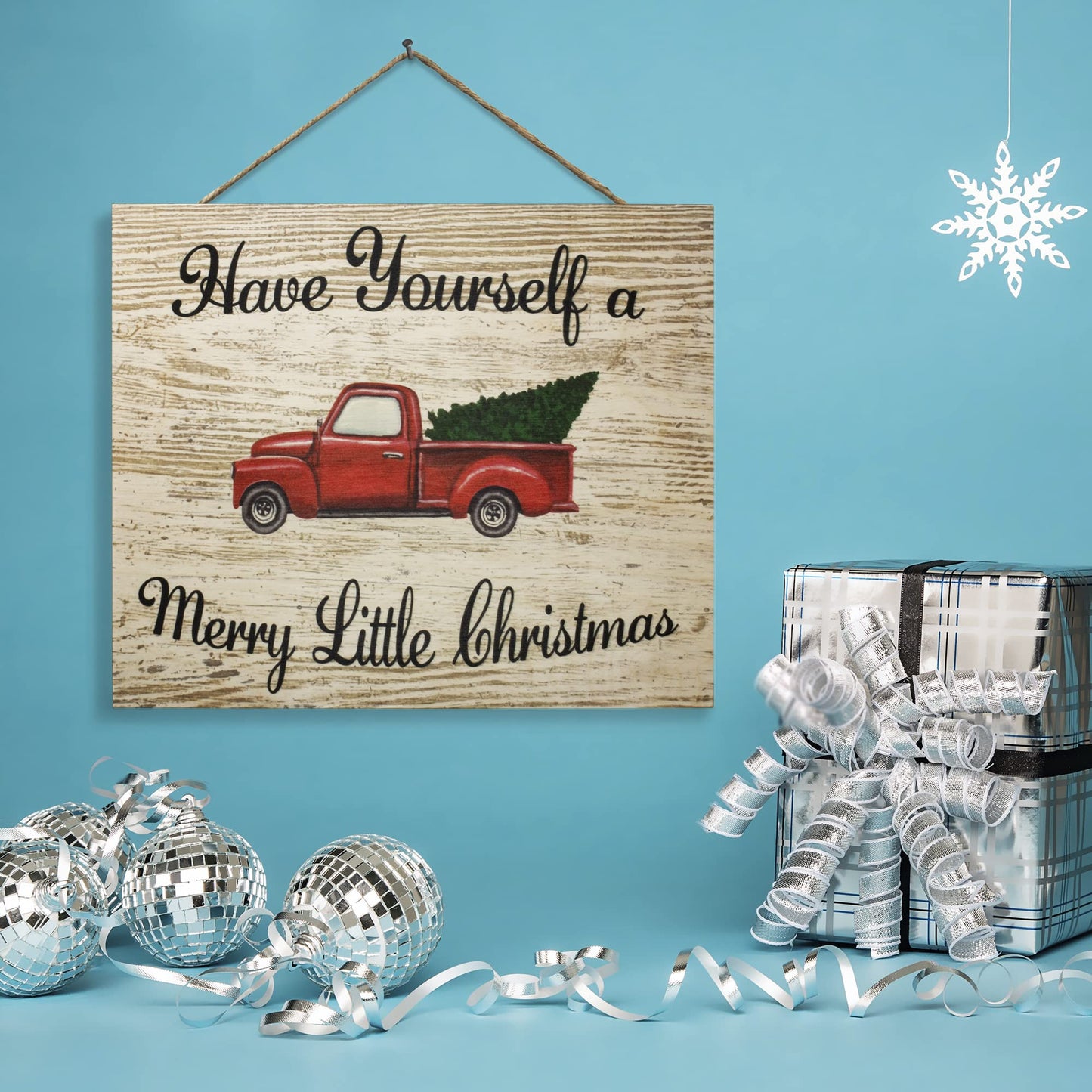Have Yourself a Merry Little Christmas Wooden Sign and Wall Decor, Farmhouse Christmas, Made in USA