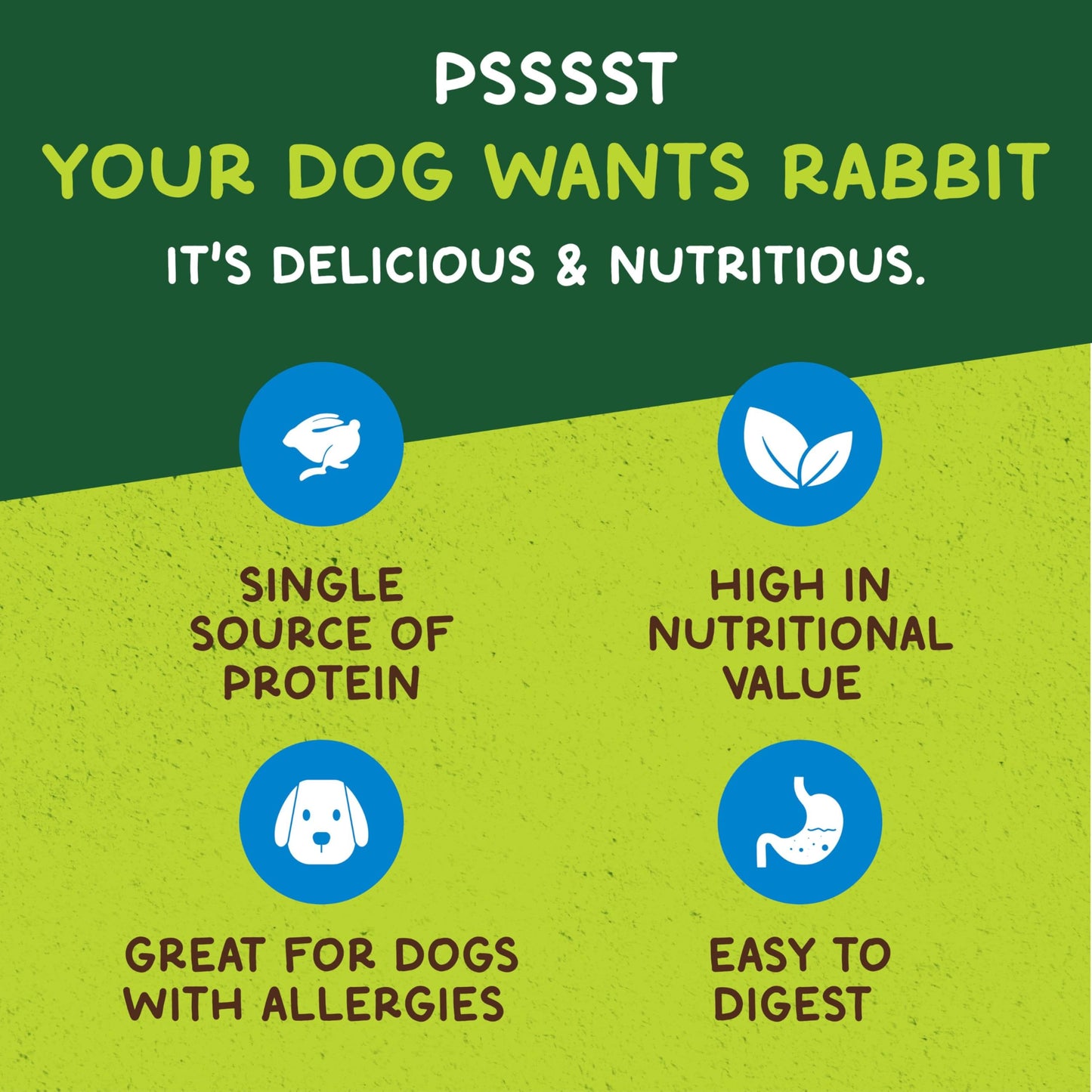 Hare of the Dog Freeze Dried Rabbit Treats for Dogs - All-Natural, Single-Ingredient, High-Protein Snacks - Made in the USA (2.25 Oz 2 Pack)