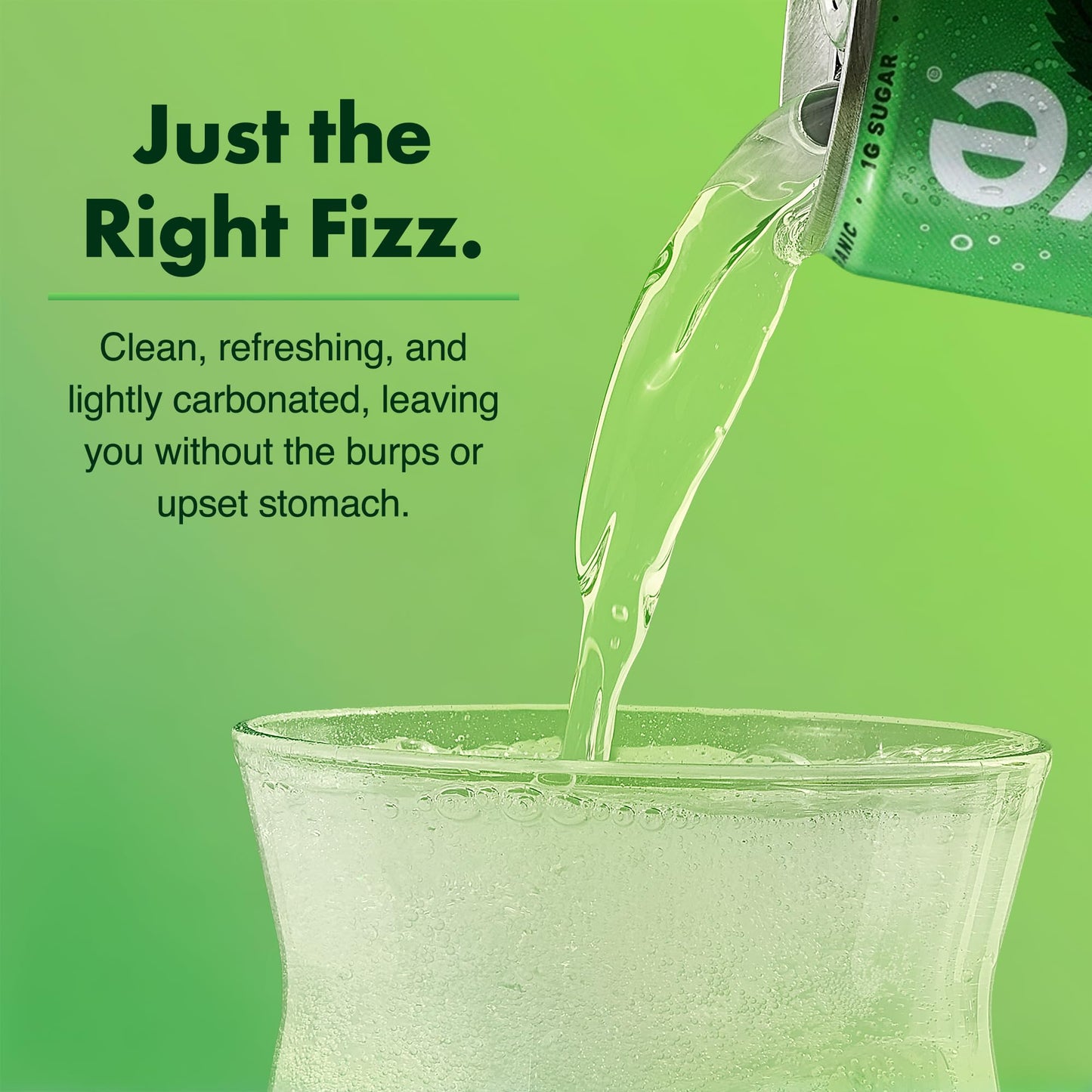 WAVE Organic Sparkling Drink | Low Calorie Drink, Mint Lime Lightly Carbonated | Great Natural Soda Alternative | USA Made Kosher No Added Sugar, Color, & Artificial Ingredients |12 Pack