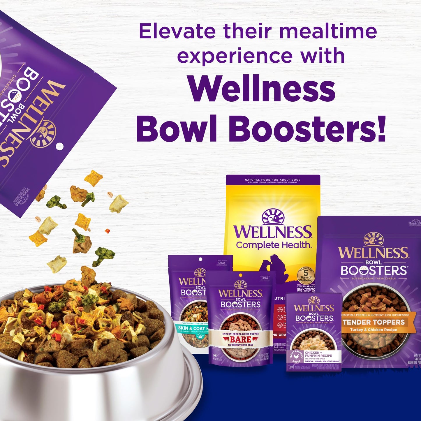 Wellness Complete Health Dry Dog Food, Wholesome Grains, Natural, Chicken & Brown Rice Recipe