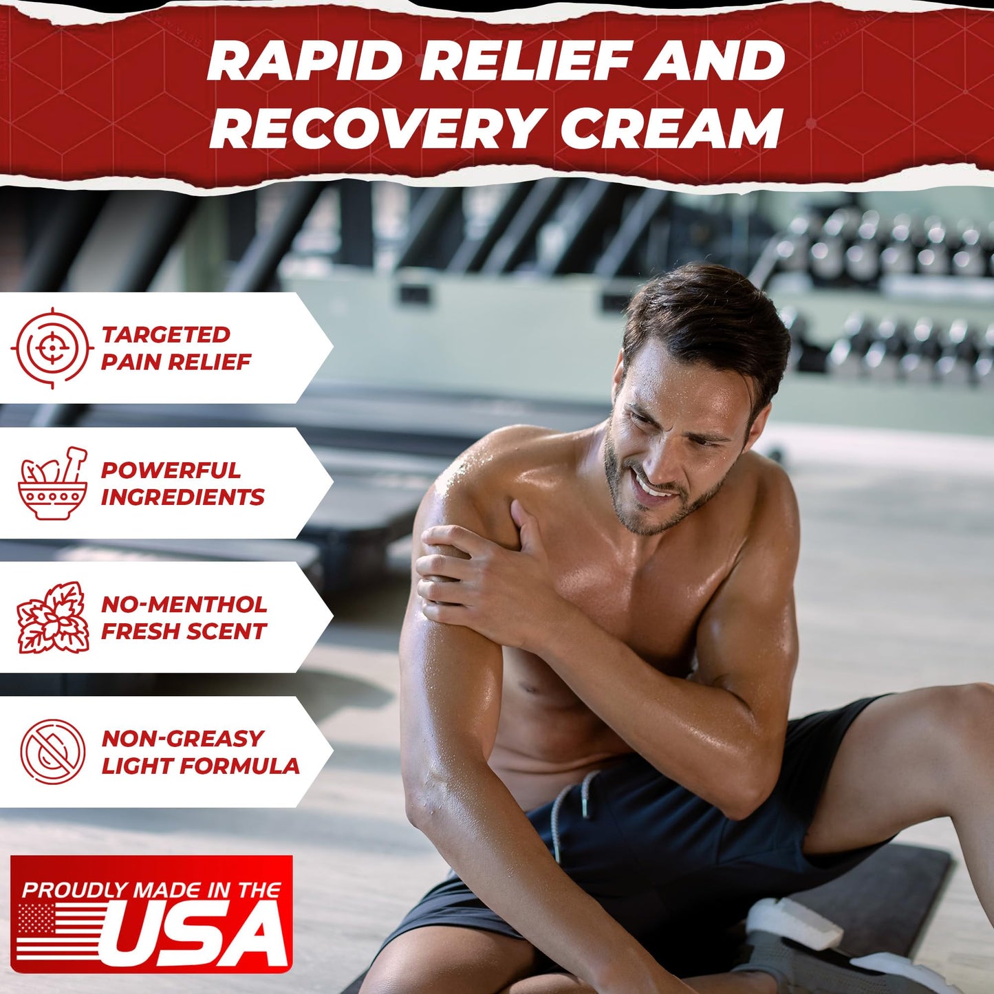 RESCUE PAIN RELIEF & RECOVERY Cream - All-in-One Solution for Back, Neck, Knee, Hand, Foot, and Shoulder Pain - Combines Power of Key Ingredients from Leading Pain Relief CreamProducts - 4 Ounces