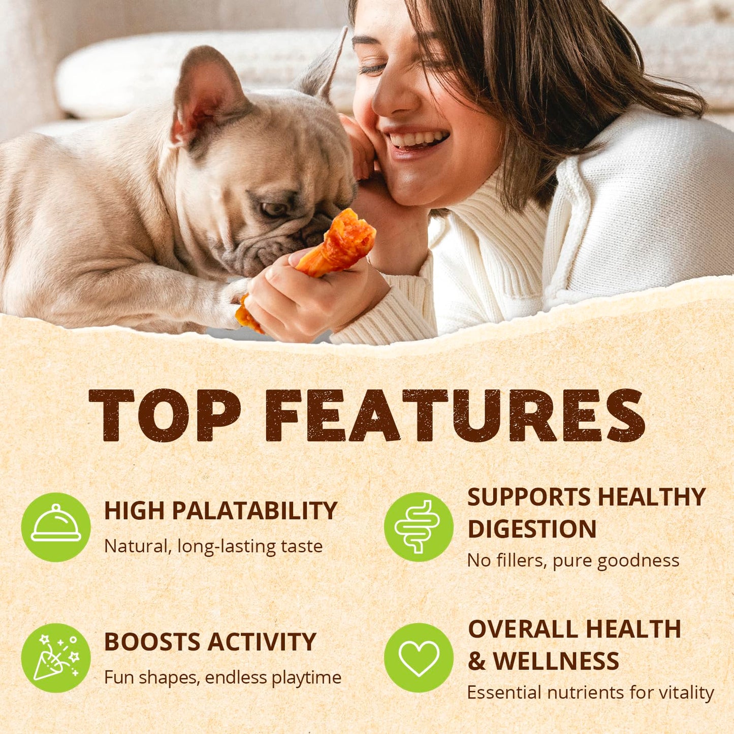 Afreschi Turkey Tendon for Dogs, Dog Treats for Signature Series, All Natural Human Grade Puppy Chew, Turkey Sourced from USA, Hypoallergenic, Rawhide Alternative, 20 Units/Box Rope (Medium)