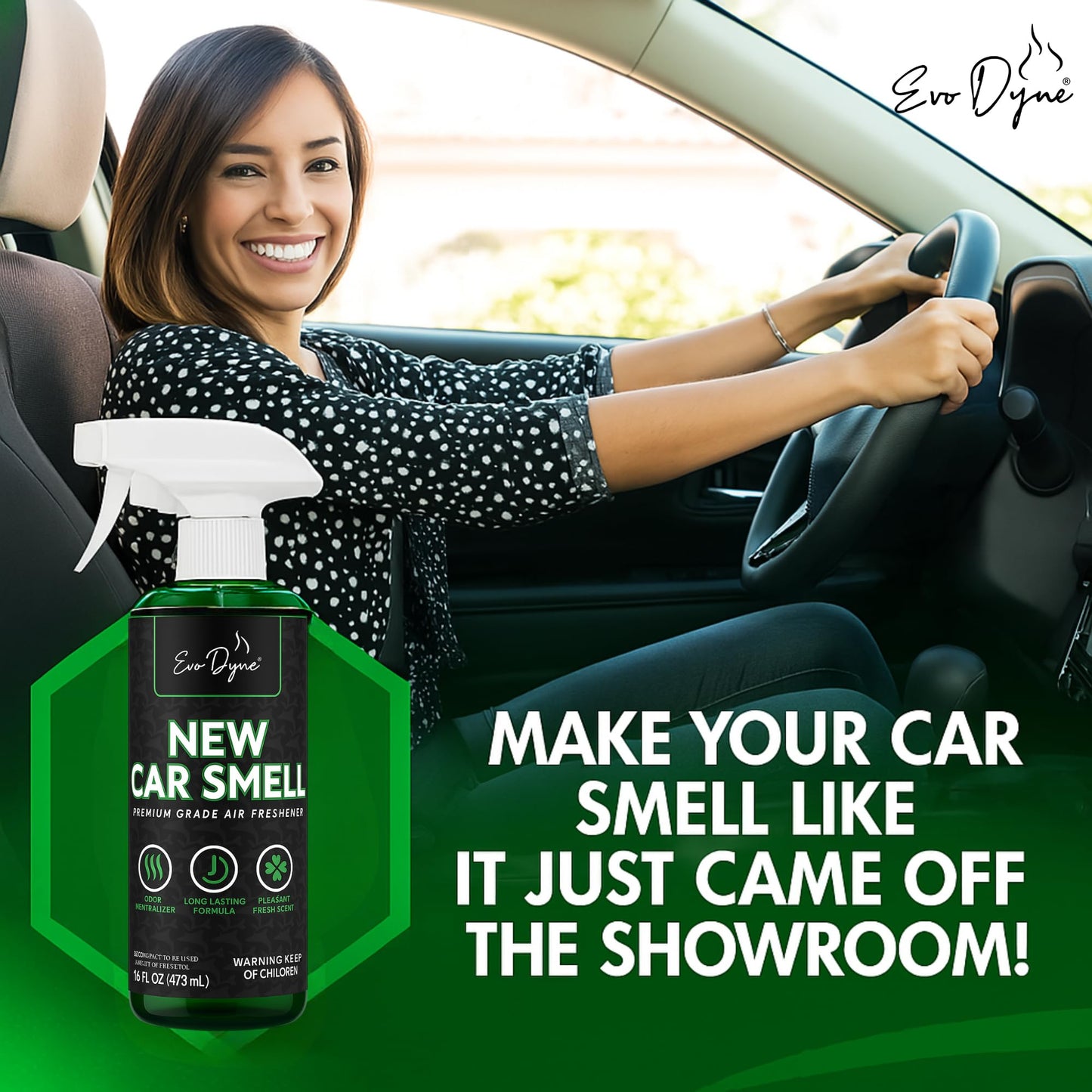New Car Smell Spray (16oz), Made in USA | Long Lasting Car Air Fresheners Eliminates Odor - Air Fresheners for Cars, Trucks, & Other Automotive Vehicles – Fresh Scent Air Freshener Spray