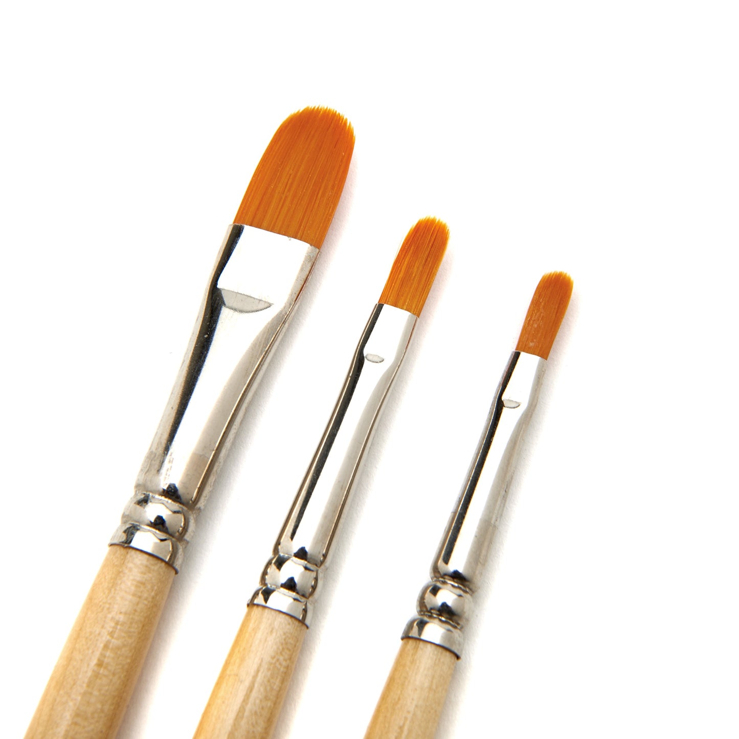 AIT Art Paint Brushes, Set of 8 Includes Angle Shaders, Filberts, and a Fan, Handmade in USA to Last Longer Without Shedding or Breaking, Allowing Painting with Brushes That Artists Trust to Perform