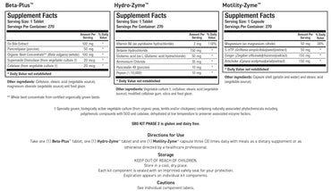 SBO Kit Phase 2 – 3-Month Supply Kit, Optimizes Digestive Function, Promotes Health Gut Secretions, Sustains Small Intestine Bacterial Health, Microbial Balance, Promotes Gut Motility