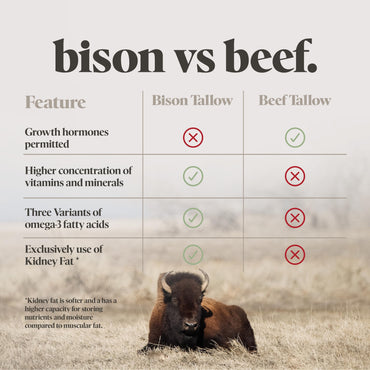 BUFF BAR Pure Bison Tallow Balm, Apple Moonshine - Scents of Apple, Cinnamon, & Orange - All Purpose, Body Butter, Hydrating, Naturally Derived, Replaces Lotion - For Dry, Itchy Skin