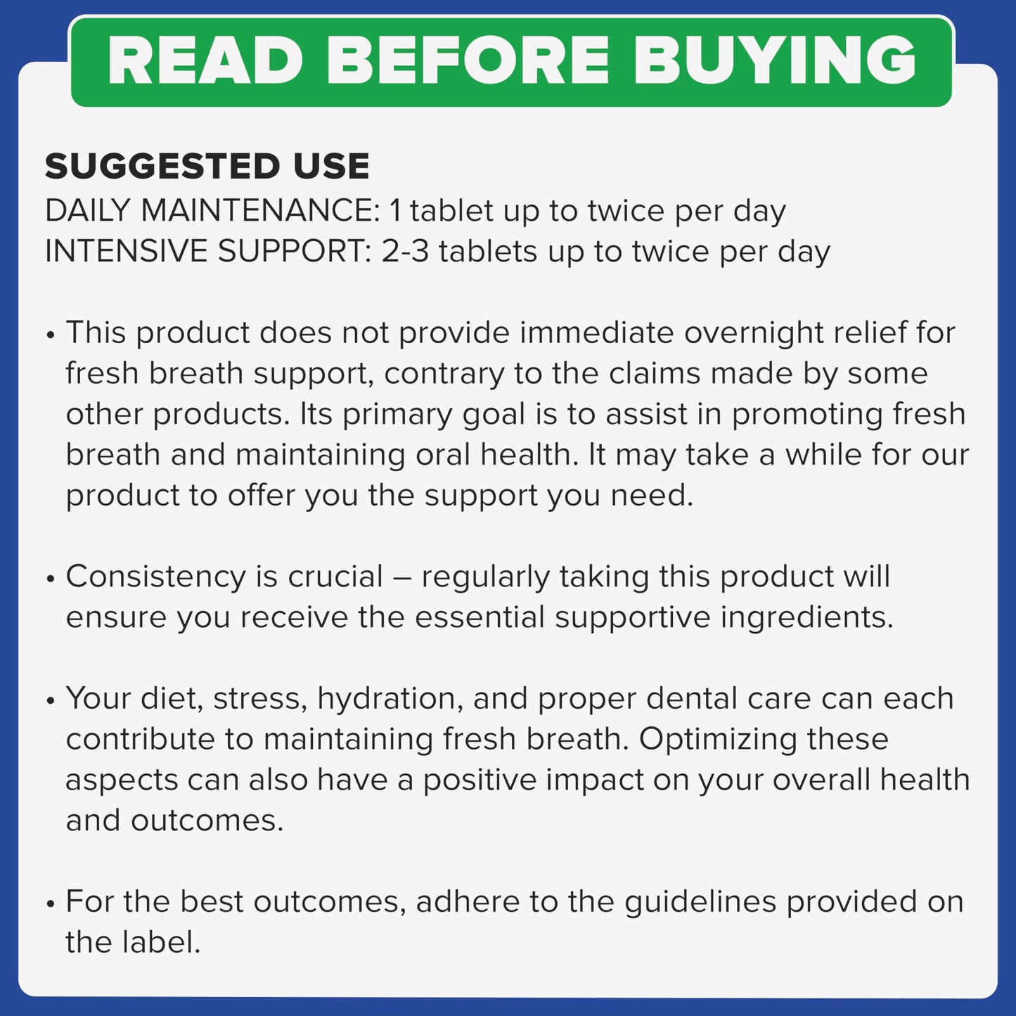 Tuthi Oral Probiotics for Mouth Bad Breath Treatment for Adults - Dental Probiotics for Teeth and Gums - Oral Health Probiotics - 60 Lozenges Peppermint Flavor