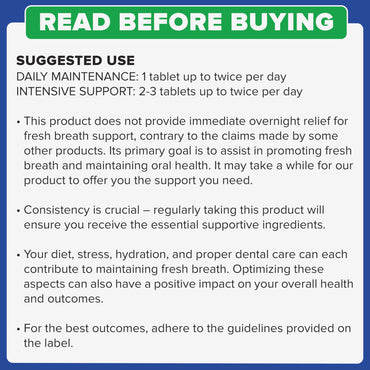 Tuthi Oral Probiotics for Mouth Bad Breath Treatment for Adults - Dental Probiotics for Teeth and Gums - Oral Health Probiotics - 60 Lozenges Peppermint Flavor