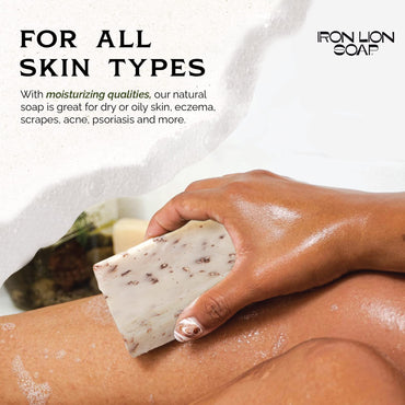 ILS Soap co - Wildflowers (Floral with light Exfoliation) All Natural Bar Soap for All Skin Types - Plant Based, Cold Process and Handmade in the USA (single bar)