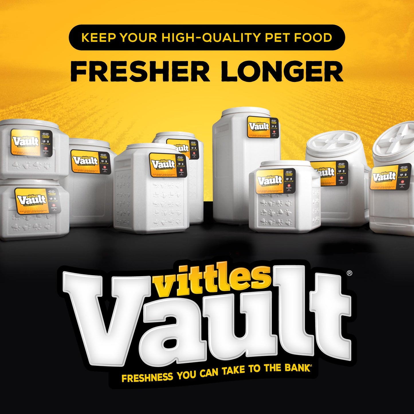 Gamma2 Vittles Vault Pet Food Storage Containers - Sealed Dog and Cat Food Storage Container, Made in the USA