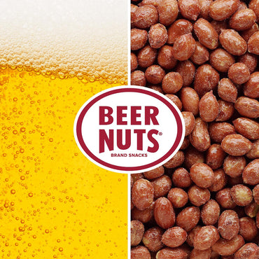 BEER NUTS Original Peanuts - Sweet & Salty Bar Nuts - Gluten Free, Kosher, Low Sodium Peanut Snacks Made In The USA - Family Size Resealable Jar