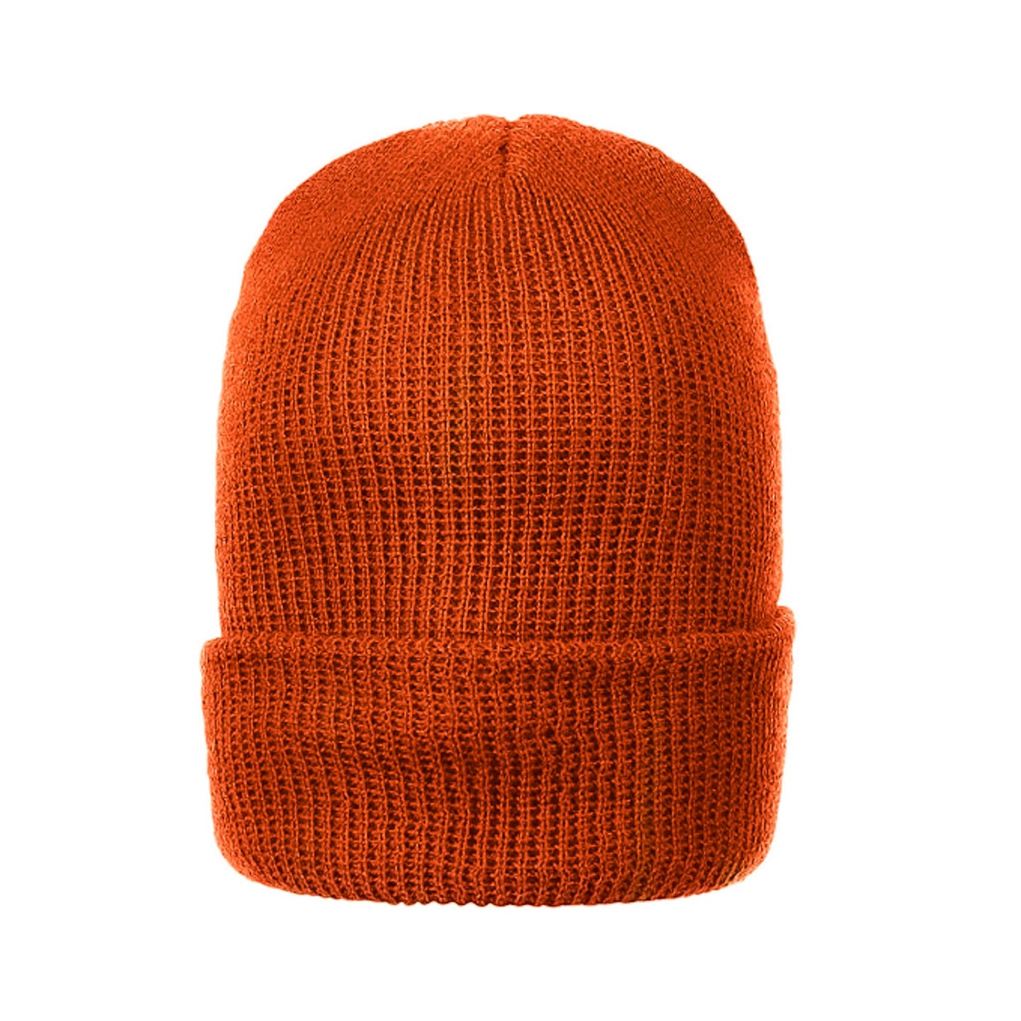 Warm Winter Watch Cap 100% Wool Beanie Made in USA to Military Specifications Orange