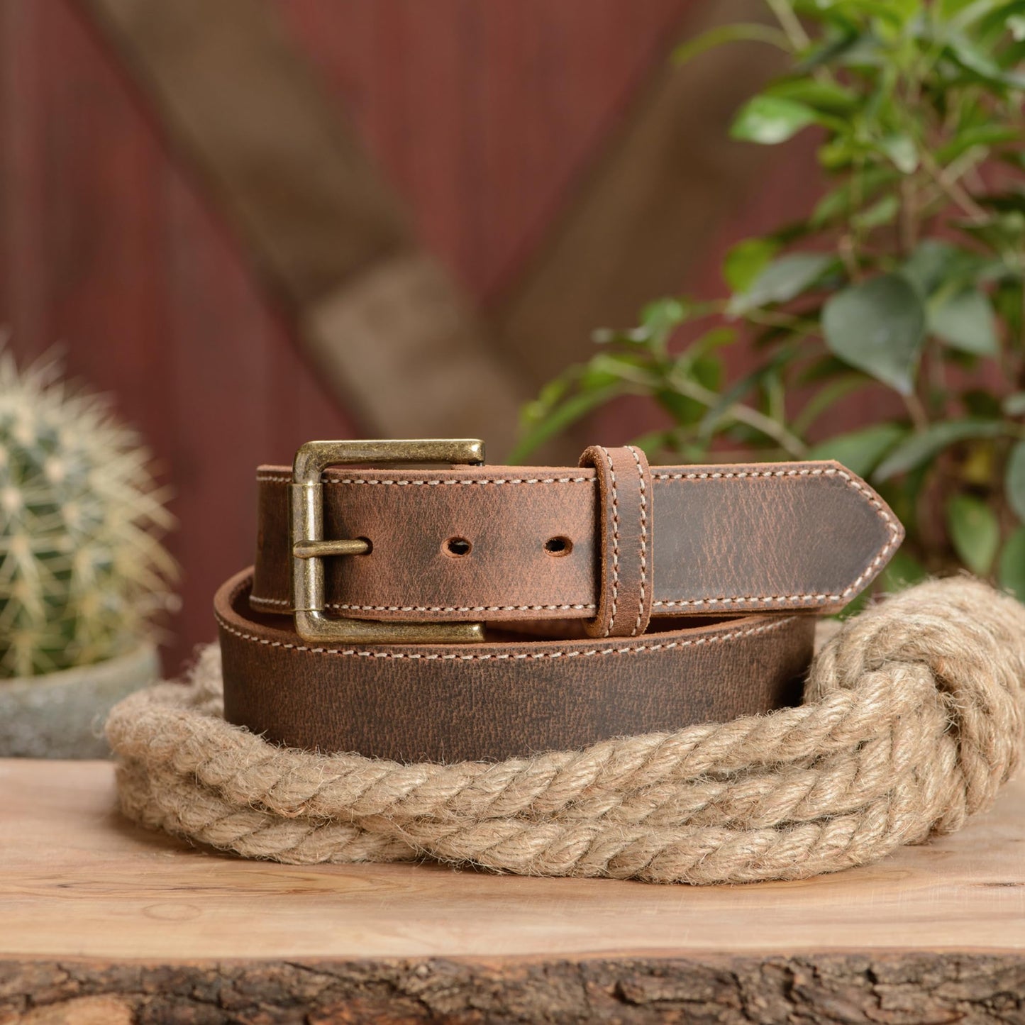Bullhide Belts Mens USA Made Leather Belt for Casual