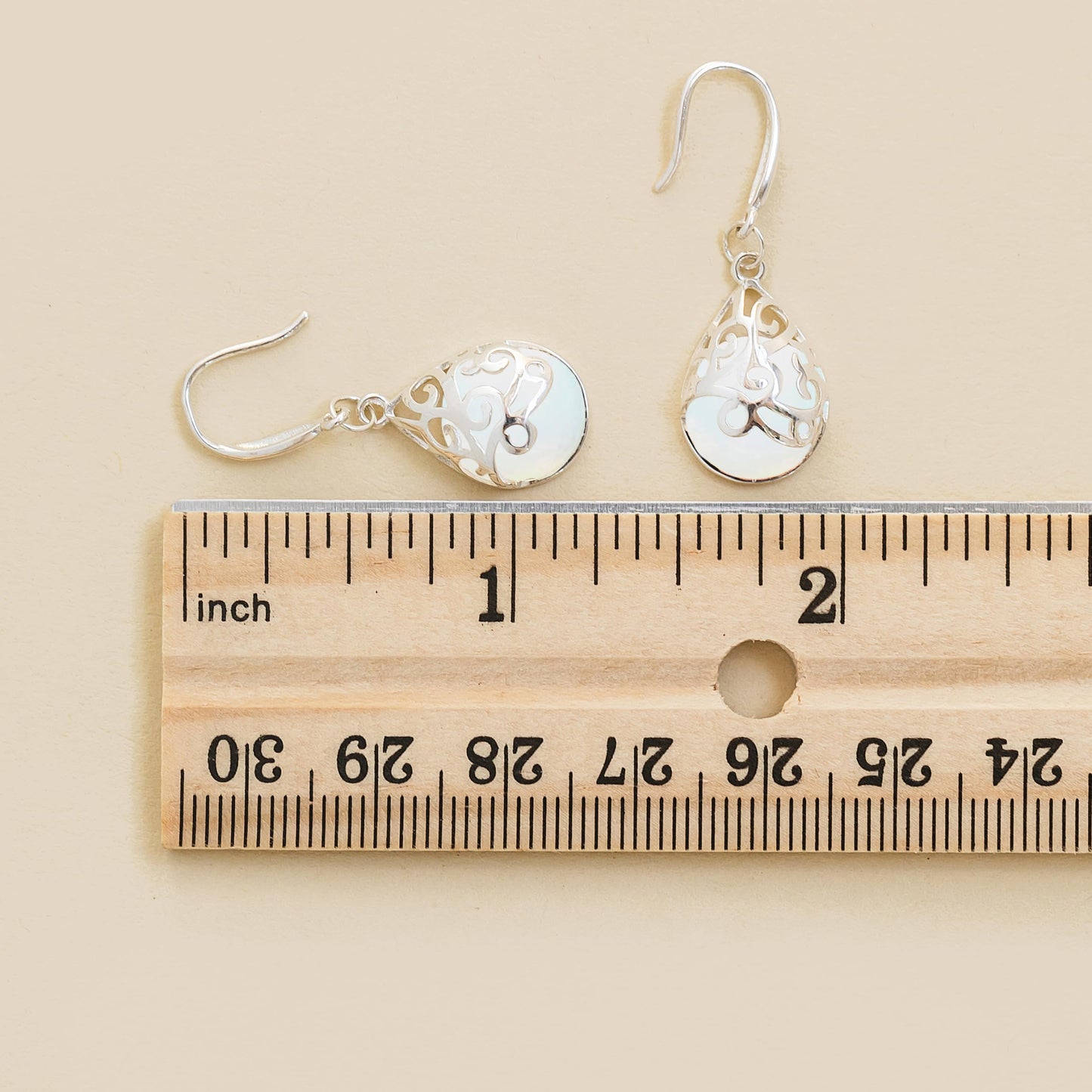 Bottled Up Designs Handmade Filigree Teardrop Earrings, Recycled Vintage Milk Glass, Sterling Silver, Eco Friendly, Made in USA, Mothers Day, Women, Anniversary (White Cold Cream Jar)