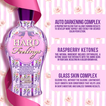 Devoted Creations Hard Feelings - Ultra Dark Glowing Encapsulated DHA Bronzer Dark Tanning Lotion