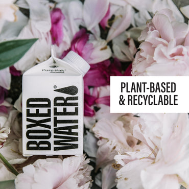 Boxed Water 8.5 oz. (24 Pack) – Purified Drinking Water in 92% Plant-Based Boxes, 100% Recyclable, BPA-Free, Refillable Cartons, Sustainable Alternative to Plastic Bottled Water, Mini Water for Kids