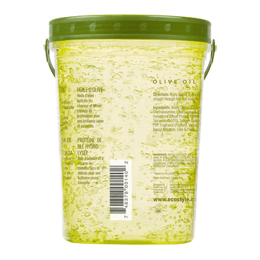 Eco Style Gel Olive Oil Styling Gel - Adds Shine and Tames Split Ends - Delivers Moisture to the Scalp - Nourishes And Repairs - Provides Weightless and Superior Hold - Ideal for all Hair - 80 oz
